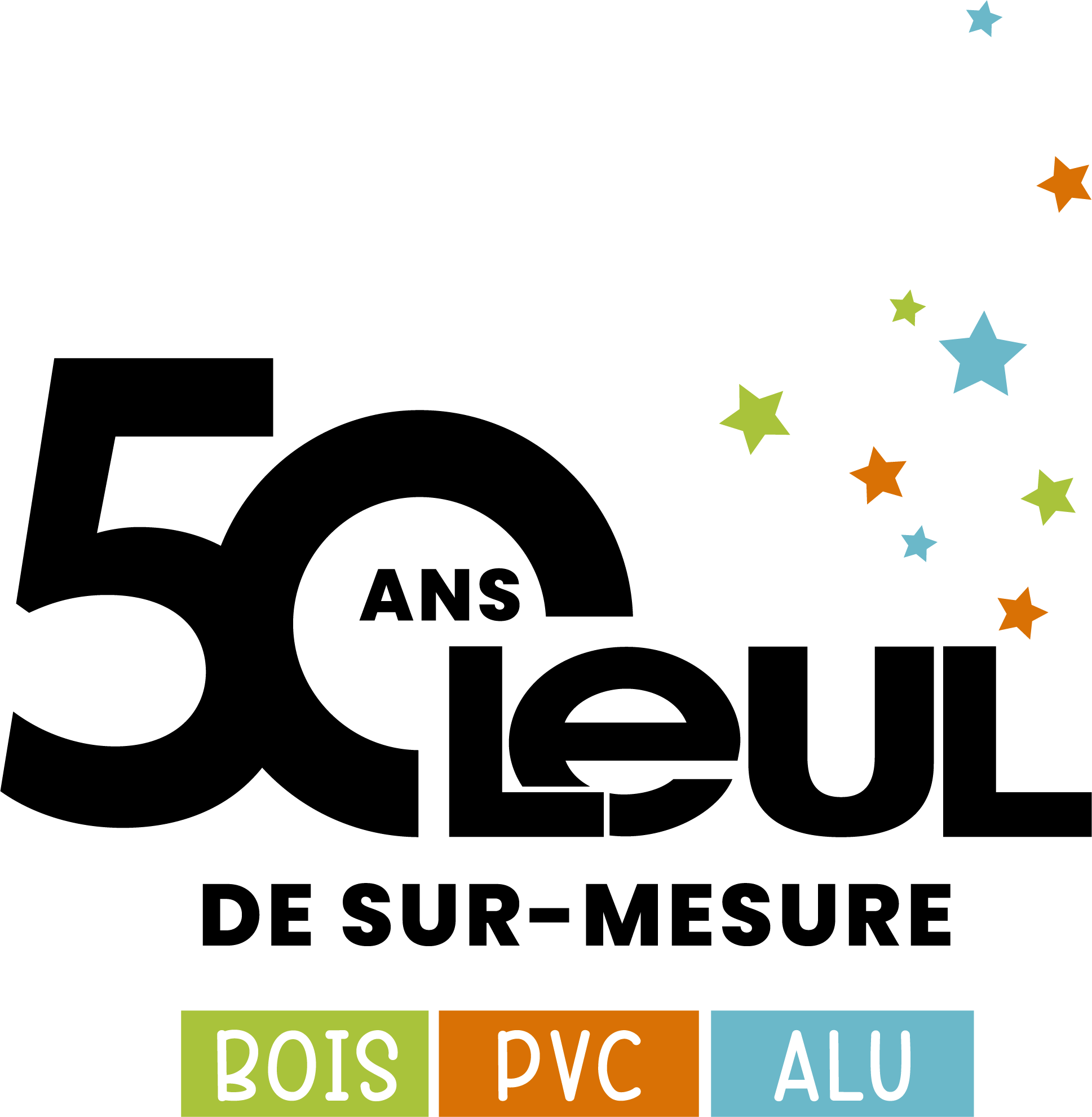 logo leul 50 ans de sur-mesure