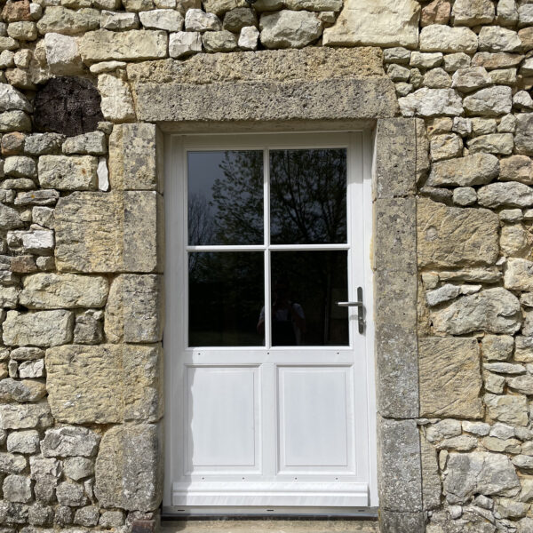 porte d'entrée bois gamme 58 leul menuiseries