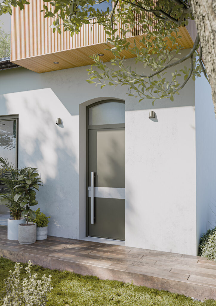 Porte d'entrée cintrée en alu CINTREL