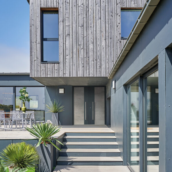 Porte d'entrée en alu CARPE DIEM Céramique Béton