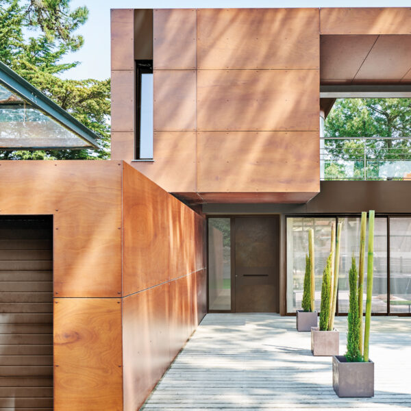 Porte d'entrée en alu CARPE DIEM Céramique Rouille