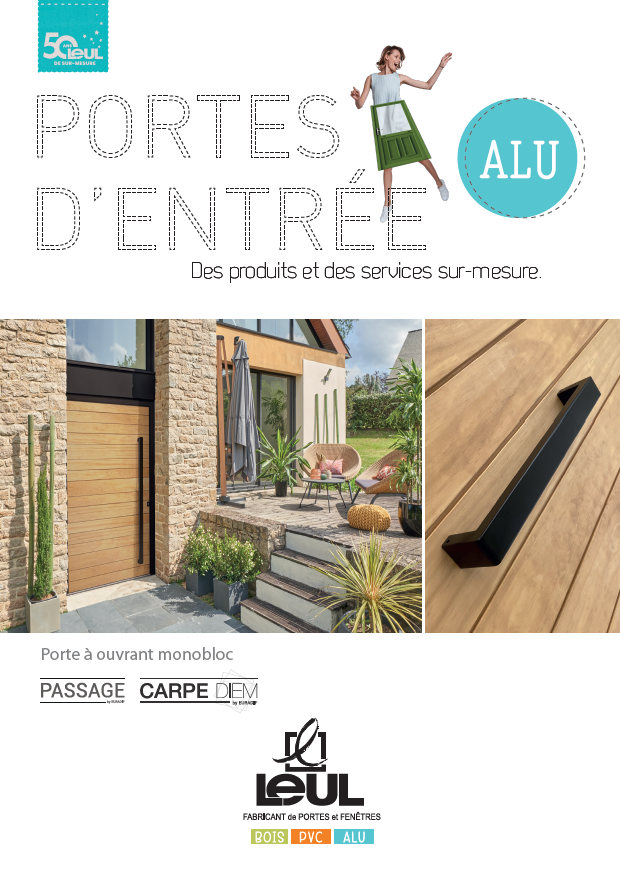 Découvrir le catalogue porte d'entrée alu