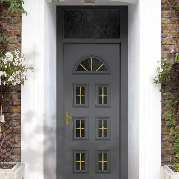 Porte d'entrée en alu classique