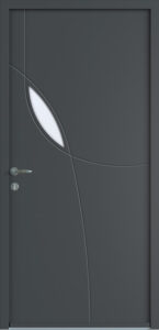 Porte d'entrée passage moderne