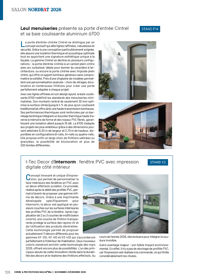 VPM - salon nordbat 2026 - baie vitrée aluminium