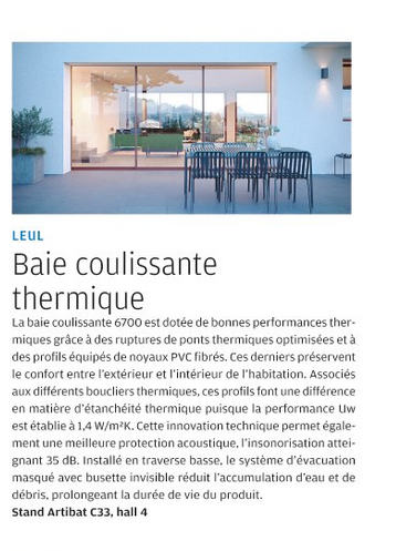 technic baie - baie vitrée aluminium 6700