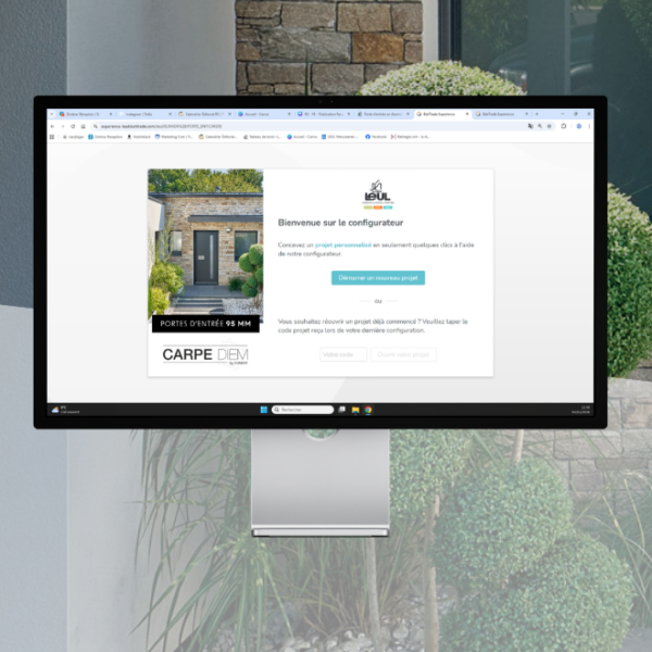 Configurateur portes d'entrée alu 3D