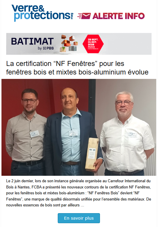 certification nf fenêtres pour les fenêtres bois et mixtes bois-aluminum évolue