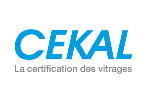 Logo CEKAL, menuiserie équipée de vitrage certifié