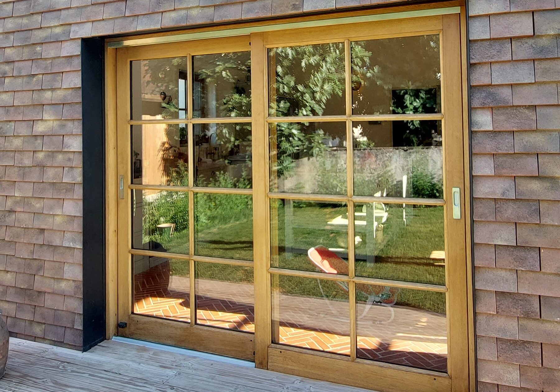 baie vitrée bois sur mesure