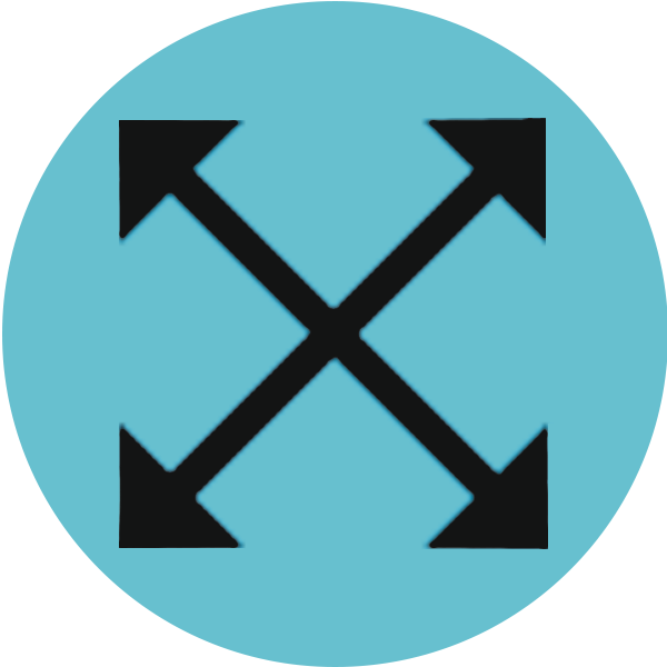 Icône indiquant les dimensions maximales par vantail pour les menuiseries aluminium